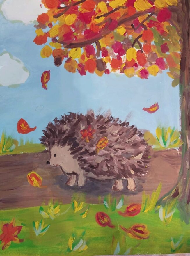 Всероссийский творческий конкурс «Осенняя фантазия»  - детский рисунок, поделка, творческая работа, категория школьники, 6 класс, дистанционный конкурс, школьный конкурс