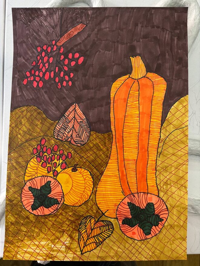 Всероссийский творческий конкурс «Дары осени»  - детский рисунок, поделка, творческая работа, категория школьники, 2 класс, дистанционный конкурс, школьный конкурс