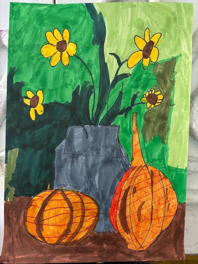 Всероссийский творческий конкурс «Дары осени»  - детский рисунок, поделка, творческая работа, категория школьники, 2 класс, дистанционный конкурс, школьный конкурс