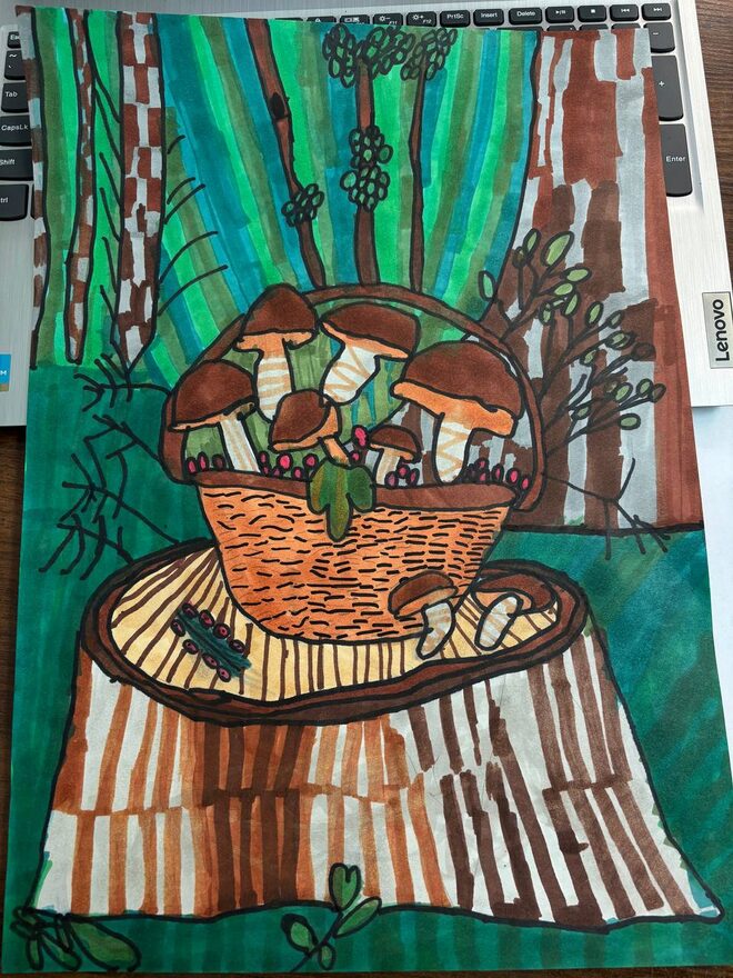 Всероссийский творческий конкурс «Дары осени»  - детский рисунок, поделка, творческая работа, категория школьники, 2 класс, дистанционный конкурс, школьный конкурс