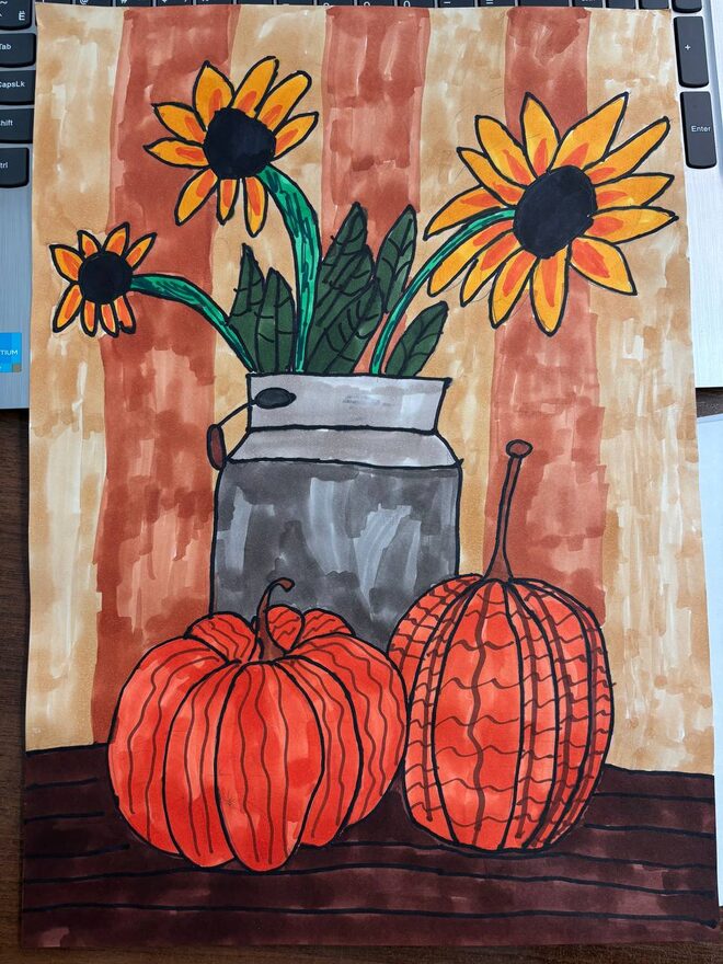 Всероссийский творческий конкурс «Дары осени»  - детский рисунок, поделка, творческая работа, категория школьники, 2 класс, дистанционный конкурс, школьный конкурс