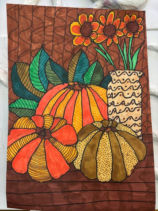 Всероссийский творческий конкурс «Дары осени»  - детский рисунок, поделка, творческая работа, категория школьники, 2 класс, дистанционный конкурс, школьный конкурс