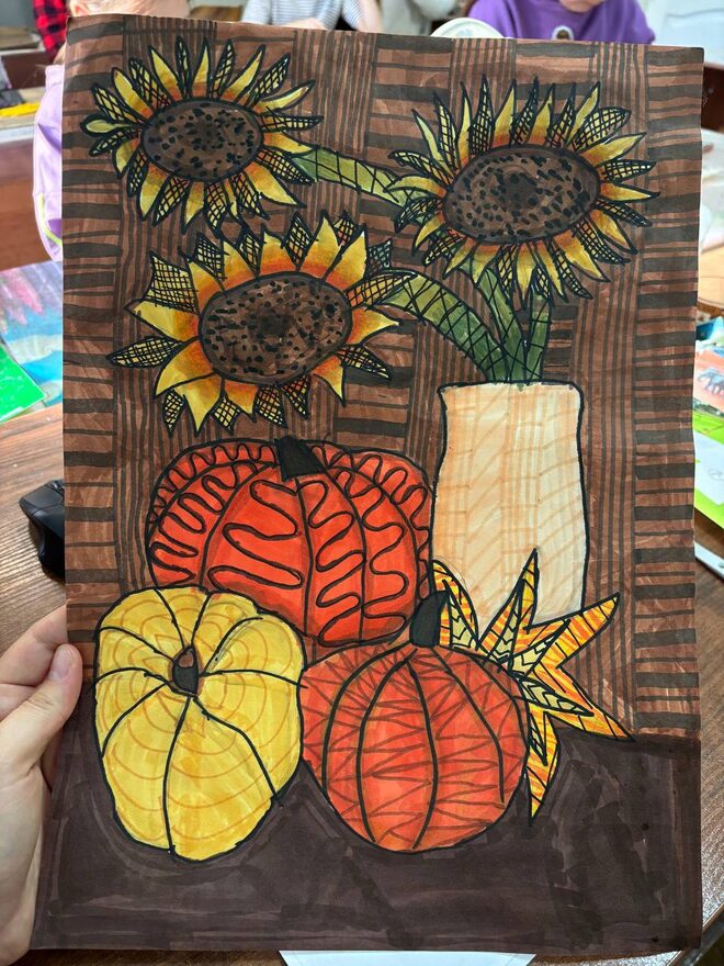 Всероссийский творческий конкурс «Дары осени»  - детский рисунок, поделка, творческая работа, категория школьники, 2 класс, дистанционный конкурс, школьный конкурс