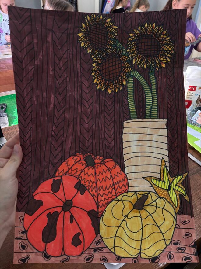 Всероссийский творческий конкурс «Дары осени»  - детский рисунок, поделка, творческая работа, категория школьники, 2 класс, дистанционный конкурс, школьный конкурс