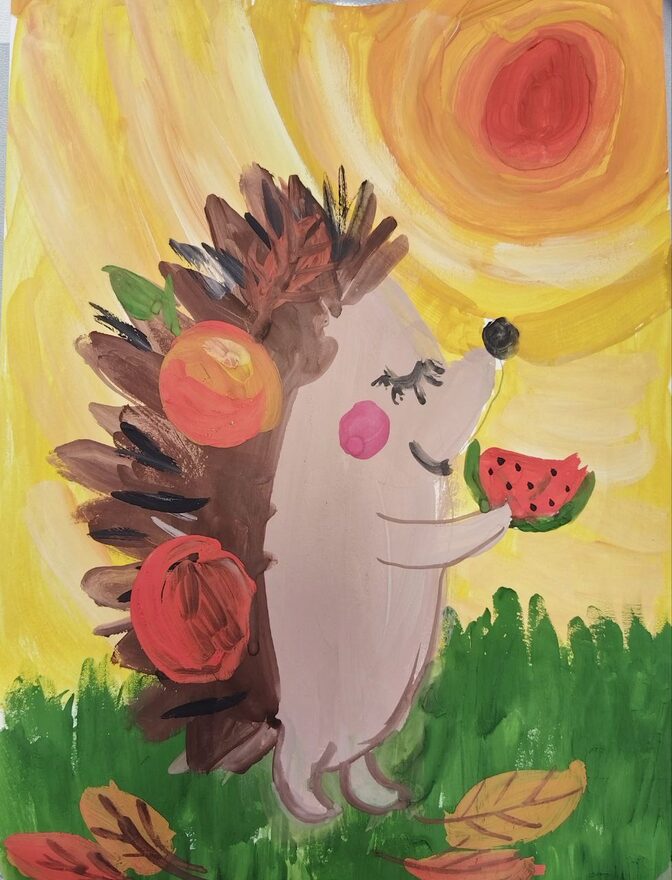 Всероссийский творческий конкурс «Дары осени»  - детский рисунок, поделка, творческая работа, категория школьники, 1 класс, дистанционный конкурс, школьный конкурс