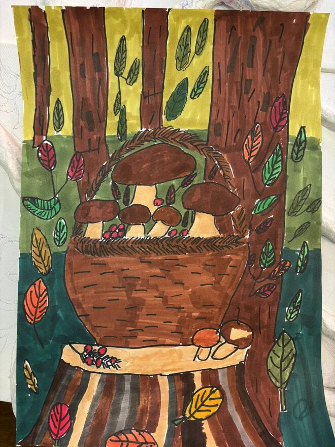 Всероссийский творческий конкурс «Дары осени»  - детский рисунок, поделка, творческая работа, категория школьники, 2 класс, дистанционный конкурс, школьный конкурс