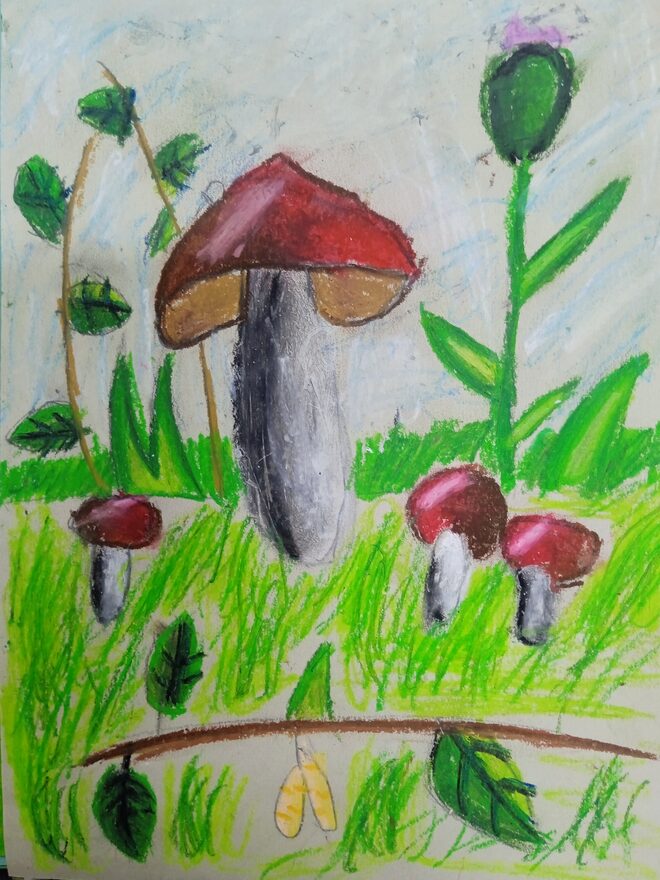 Всероссийский творческий конкурс «Дары осени»  - детский рисунок, поделка, творческая работа, категория школьники, 1 класс, дистанционный конкурс, школьный конкурс