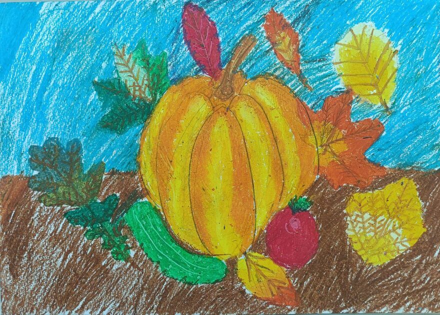 Всероссийский творческий конкурс «Дары осени»  - детский рисунок, поделка, творческая работа, категория школьники, 3 класс, дистанционный конкурс, школьный конкурс