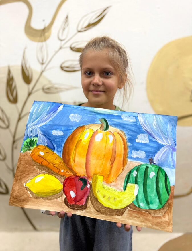 Всероссийский творческий конкурс «Дары осени»  - детский рисунок, поделка, творческая работа, категория школьники, 4 класс, дистанционный конкурс, школьный конкурс