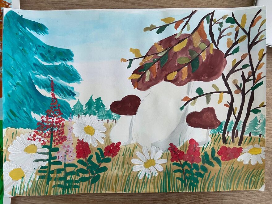 Всероссийский творческий конкурс «Дары осени»  - детский рисунок, поделка, творческая работа, категория школьники, 3 класс, дистанционный конкурс, школьный конкурс