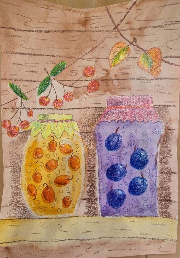 Всероссийский творческий конкурс «Дары осени»  - детский рисунок, поделка, творческая работа, категория школьники, 4 класс, дистанционный конкурс, школьный конкурс