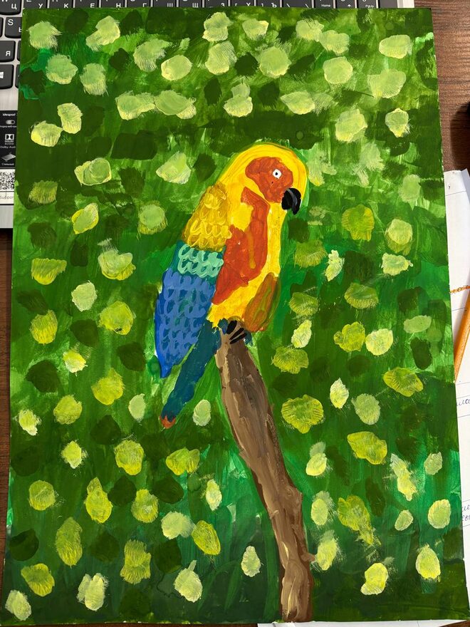 Всероссийский творческий конкурс «Мир птиц»  - детский рисунок, поделка, творческая работа, категория школьники, 2 класс, дистанционный конкурс, школьный конкурс