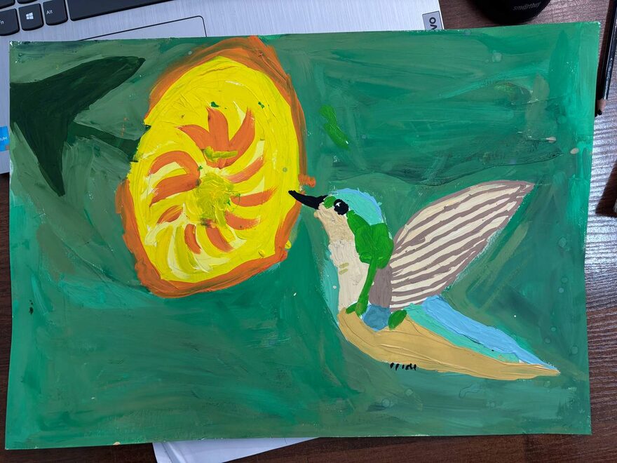 Всероссийский творческий конкурс «Мир птиц»  - детский рисунок, поделка, творческая работа, категория школьники, 2 класс, дистанционный конкурс, школьный конкурс