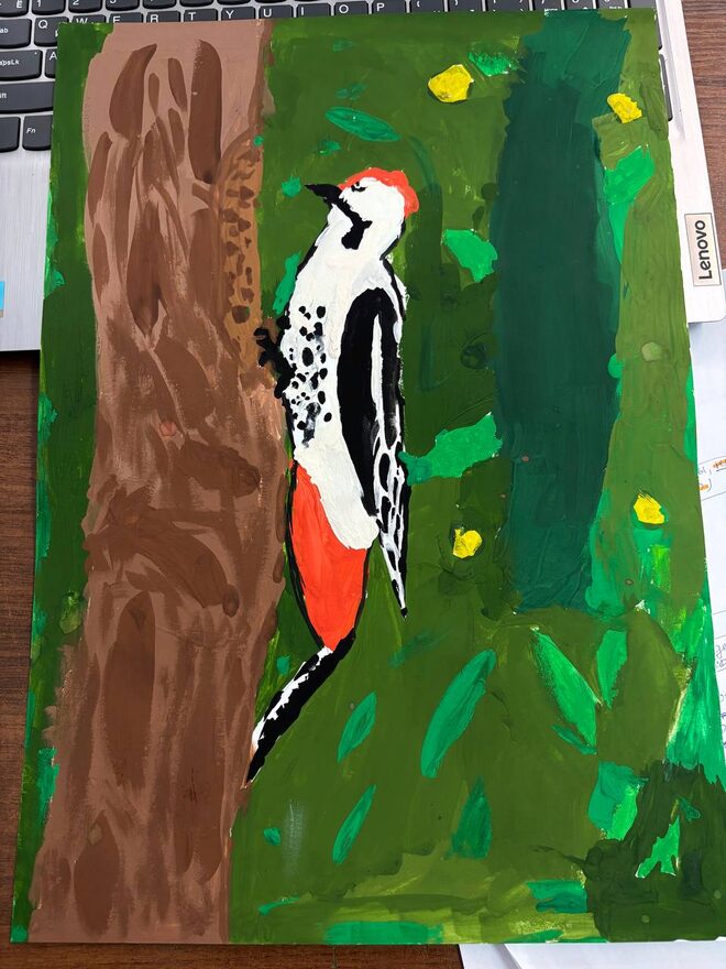 Всероссийский творческий конкурс «Мир птиц»  - детский рисунок, поделка, творческая работа, категория школьники, 3 класс, дистанционный конкурс, школьный конкурс