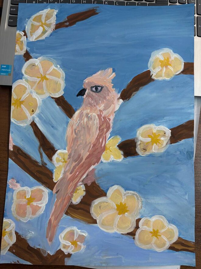 Всероссийский творческий конкурс «Мир птиц»  - детский рисунок, поделка, творческая работа, категория школьники, 2 класс, дистанционный конкурс, школьный конкурс