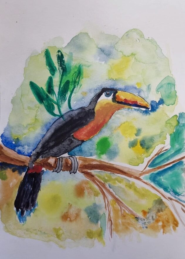 Всероссийский творческий конкурс «Мир птиц»  - детский рисунок, поделка, творческая работа, категория школьники, 4 класс, дистанционный конкурс, школьный конкурс