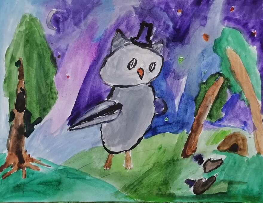 Всероссийский творческий конкурс «Мир птиц»  - детский рисунок, поделка, творческая работа, категория школьники, 5 класс, дистанционный конкурс, школьный конкурс