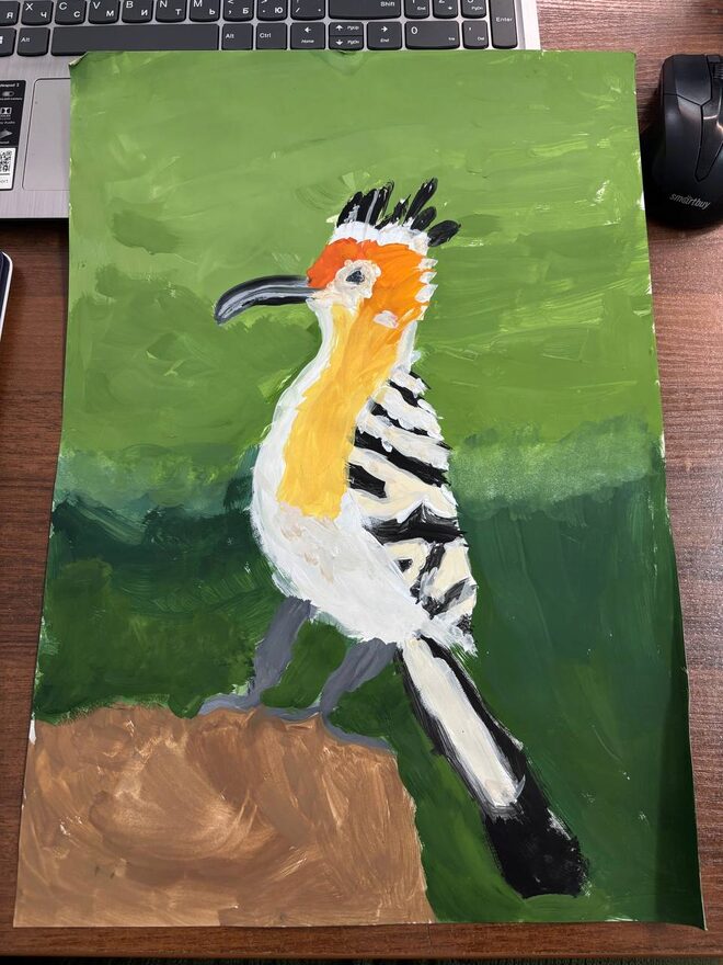 Всероссийский творческий конкурс «Мир птиц»  - детский рисунок, поделка, творческая работа, категория школьники, 3 класс, дистанционный конкурс, школьный конкурс