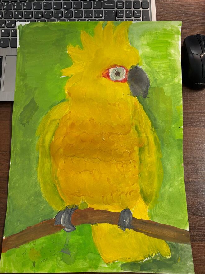 Всероссийский творческий конкурс «Мир птиц»  - детский рисунок, поделка, творческая работа, категория школьники, 3 класс, дистанционный конкурс, школьный конкурс