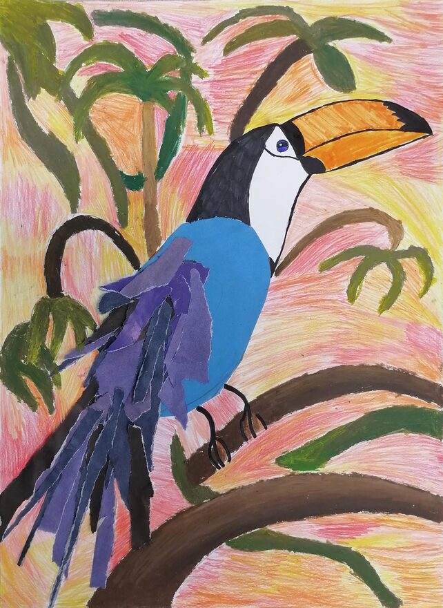 Всероссийский творческий конкурс «Мир птиц»  - детский рисунок, поделка, творческая работа, категория школьники, 2 класс, дистанционный конкурс, школьный конкурс