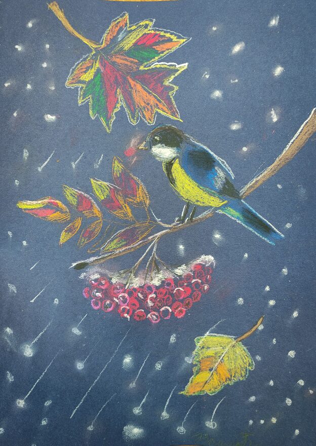 Всероссийский творческий конкурс «Мир птиц»  - детский рисунок, поделка, творческая работа, категория школьники, 2 класс, дистанционный конкурс, школьный конкурс