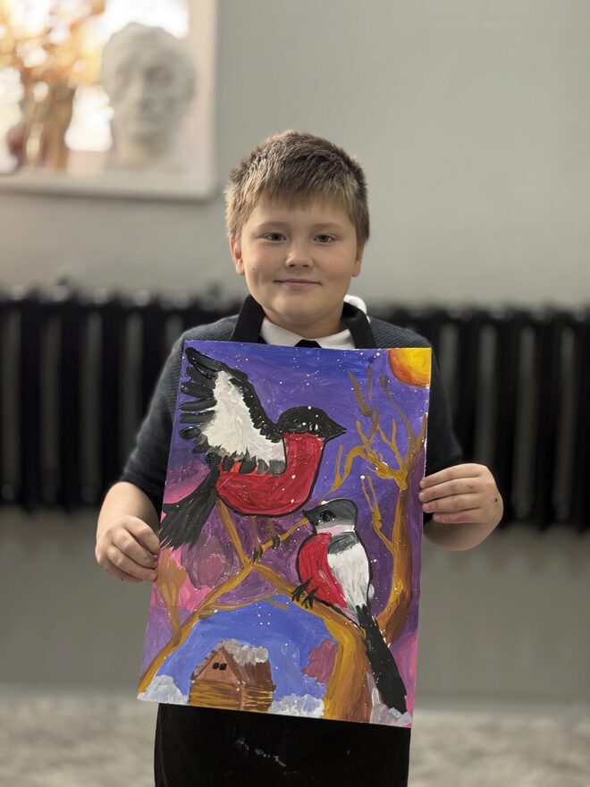 Всероссийский творческий конкурс «Мир птиц»  - детский рисунок, поделка, творческая работа, категория школьники, 4 класс, дистанционный конкурс, школьный конкурс