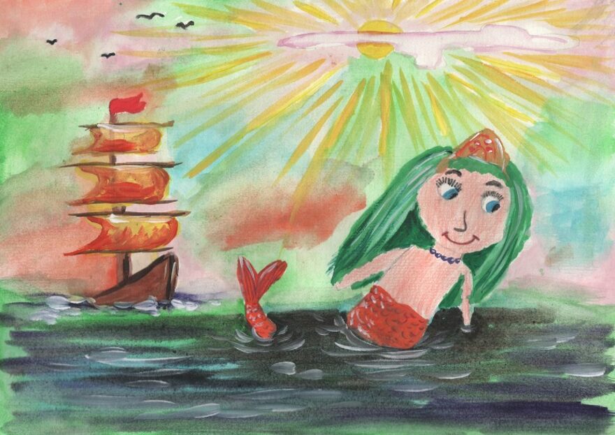 Всероссийский творческий конкурс «В гостях у сказки»  - детский рисунок, поделка, творческая работа, категория школьники, 4 класс, дистанционный конкурс, школьный конкурс