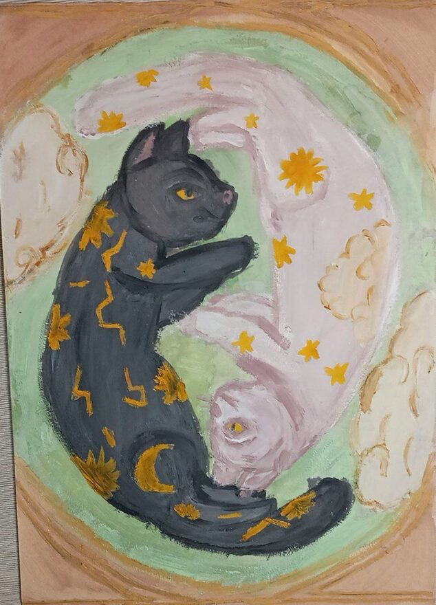 Всероссийский творческий конкурс «В гостях у сказки»  - детский рисунок, поделка, творческая работа, категория школьники, 8 класс, дистанционный конкурс, школьный конкурс