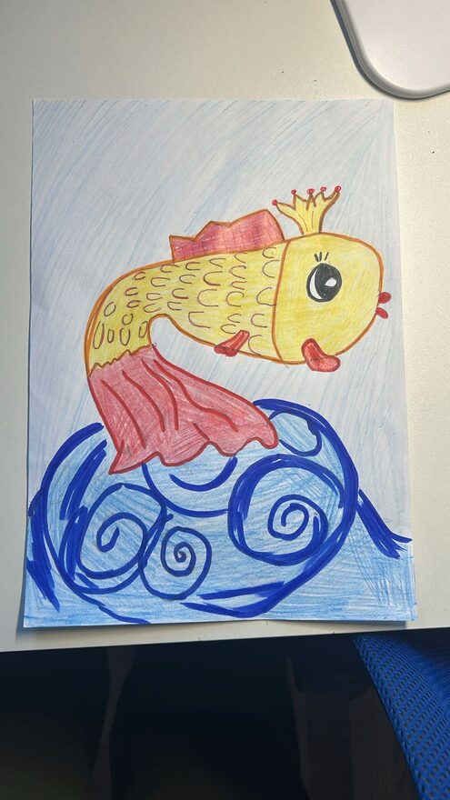 Всероссийский творческий конкурс «В гостях у сказки»  - детский рисунок, поделка, творческая работа, категория школьники, 1 класс, дистанционный конкурс, школьный конкурс