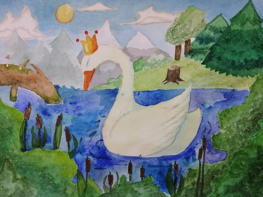 Всероссийский творческий конкурс «В гостях у сказки»  - детский рисунок, поделка, творческая работа, категория школьники, 6 класс, дистанционный конкурс, школьный конкурс