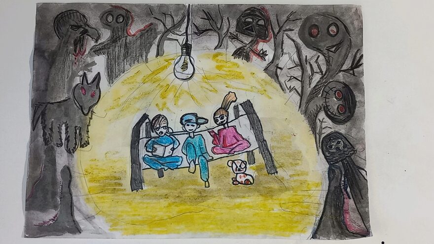 Всероссийский творческий конкурс «В гостях у сказки»  - детский рисунок, поделка, творческая работа, категория школьники, 2 класс, дистанционный конкурс, школьный конкурс