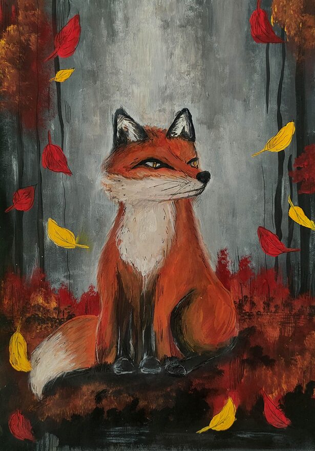 Всероссийский творческий конкурс «Очарование осени»  - детский рисунок, поделка, творческая работа, категория школьники, 6 класс, дистанционный конкурс, школьный конкурс