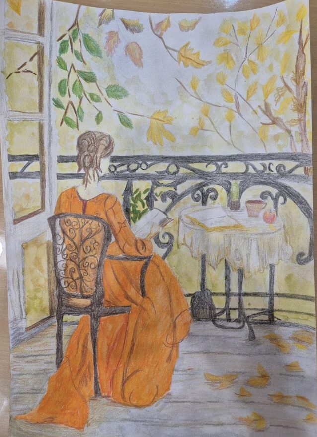 Всероссийский творческий конкурс «Очарование осени»  - детский рисунок, поделка, творческая работа, категория школьники, 6 класс, дистанционный конкурс, школьный конкурс