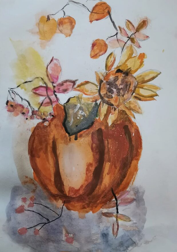 Всероссийский творческий конкурс «Очарование осени»  - детский рисунок, поделка, творческая работа, категория школьники, 4 класс, дистанционный конкурс, школьный конкурс