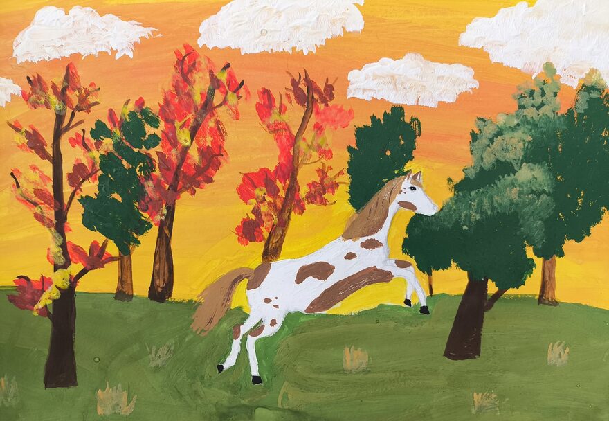 Всероссийский творческий конкурс «Очарование осени»  - детский рисунок, поделка, творческая работа, категория школьники, 4 класс, дистанционный конкурс, школьный конкурс