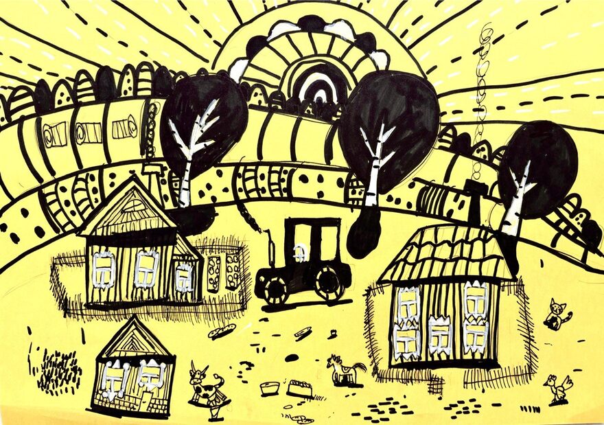 Всероссийский творческий конкурс «Очарование осени»  - детский рисунок, поделка, творческая работа, категория школьники, 1 класс, дистанционный конкурс, школьный конкурс