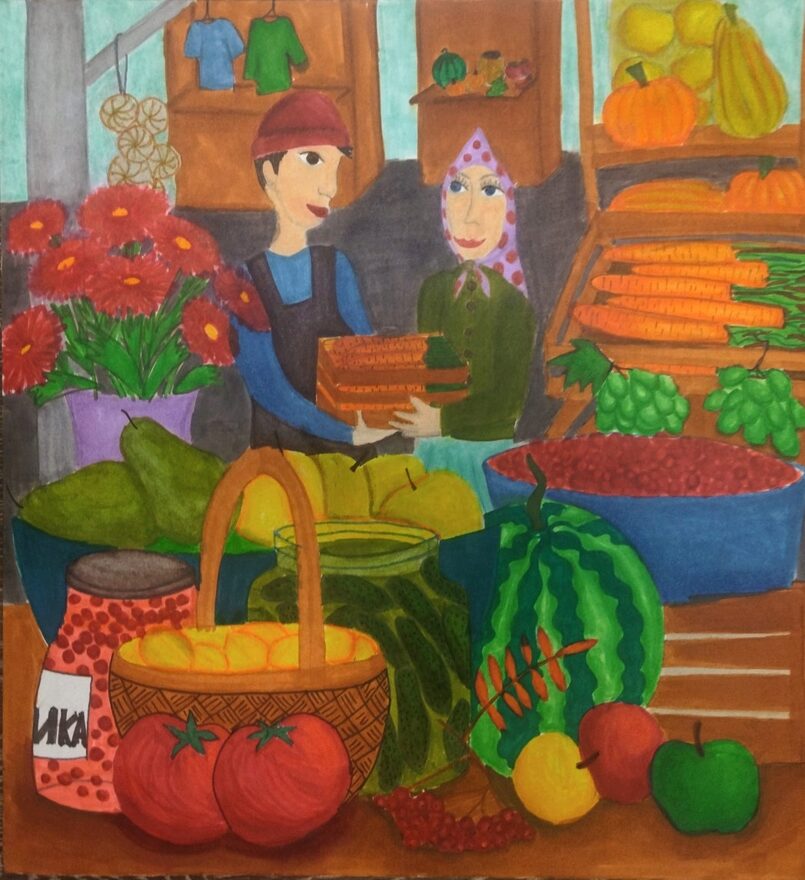 Всероссийский творческий конкурс «Очарование осени»  - детский рисунок, поделка, творческая работа, категория школьники, 5 класс, дистанционный конкурс, школьный конкурс