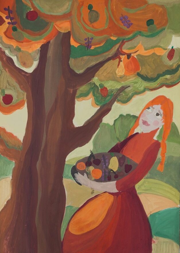 Всероссийский творческий конкурс «Очарование осени»  - детский рисунок, поделка, творческая работа, категория школьники, 4 класс, дистанционный конкурс, школьный конкурс