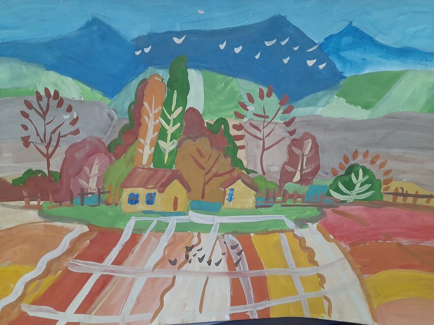 Всероссийский творческий конкурс «Очарование осени»  - детский рисунок, поделка, творческая работа, категория школьники, 4 класс, дистанционный конкурс, школьный конкурс