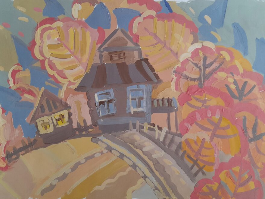 Всероссийский творческий конкурс «Очарование осени»  - детский рисунок, поделка, творческая работа, категория школьники, 4 класс, дистанционный конкурс, школьный конкурс