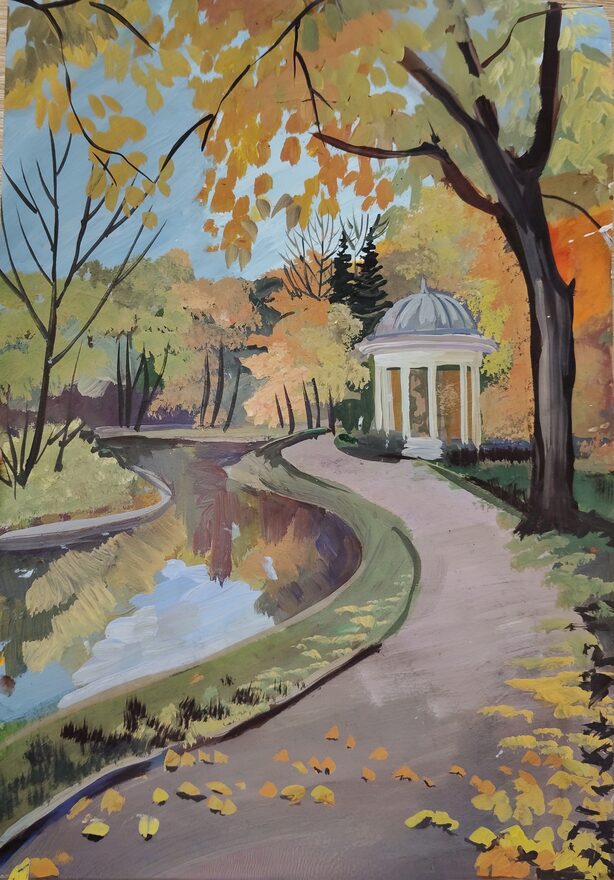 Всероссийский творческий конкурс «Очарование осени»  - детский рисунок, поделка, творческая работа, категория школьники, 3 класс, дистанционный конкурс, школьный конкурс