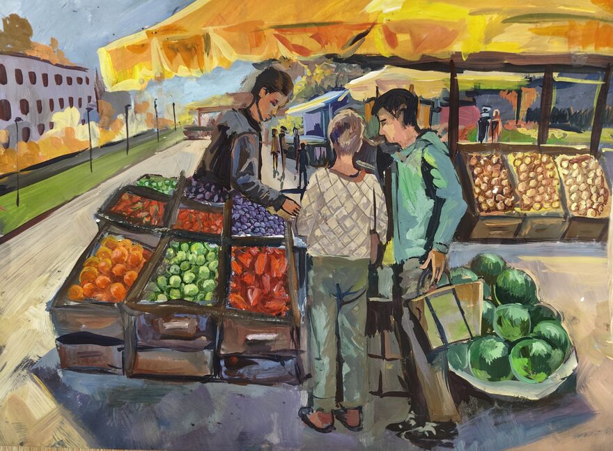 Всероссийский творческий конкурс «Очарование осени»  - детский рисунок, поделка, творческая работа, категория школьники, 4 класс, дистанционный конкурс, школьный конкурс