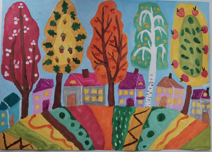 Всероссийский творческий конкурс «Очарование осени»  - детский рисунок, поделка, творческая работа, категория дошкольники, детский сад, дистанционный конкурс, школьный конкурс