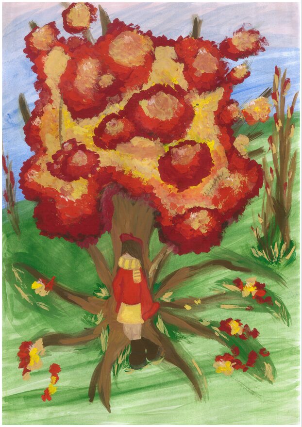 Всероссийский творческий конкурс «Очарование осени»  - детский рисунок, поделка, творческая работа, категория школьники, 6 класс, дистанционный конкурс, школьный конкурс