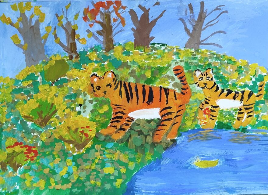 Всероссийский творческий конкурс «Очарование осени»  - детский рисунок, поделка, творческая работа, категория школьники, 5 класс, дистанционный конкурс, школьный конкурс