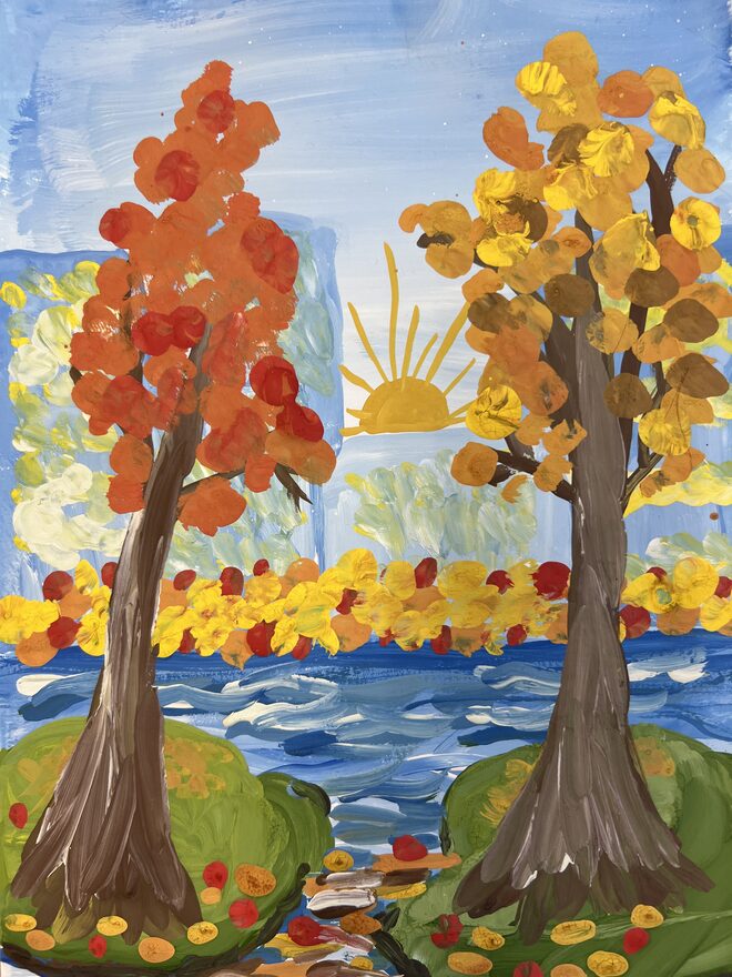 Всероссийский творческий конкурс «Очарование осени»  - детский рисунок, поделка, творческая работа, категория школьники, 4 класс, дистанционный конкурс, школьный конкурс