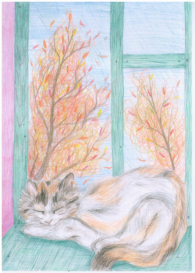 Всероссийский творческий конкурс «Очарование осени»  - детский рисунок, поделка, творческая работа, категория школьники, 6 класс, дистанционный конкурс, школьный конкурс