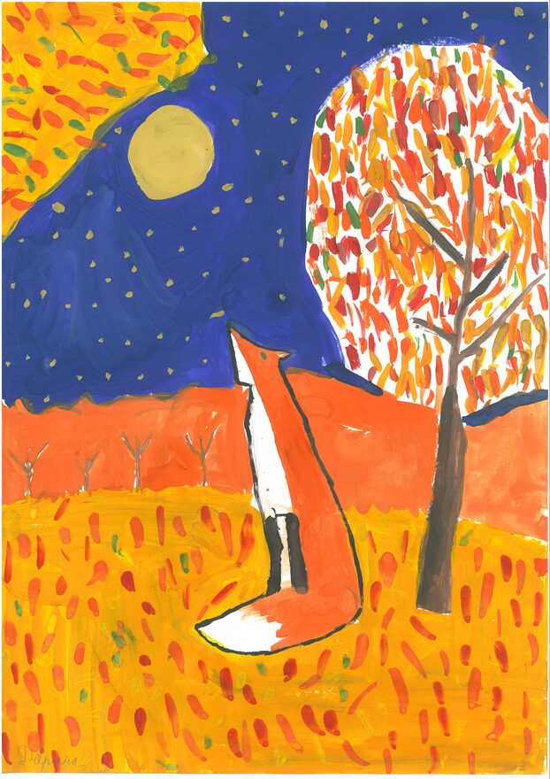 Всероссийский творческий конкурс «Очарование осени»  - детский рисунок, поделка, творческая работа, категория школьники, 2 класс, дистанционный конкурс, школьный конкурс