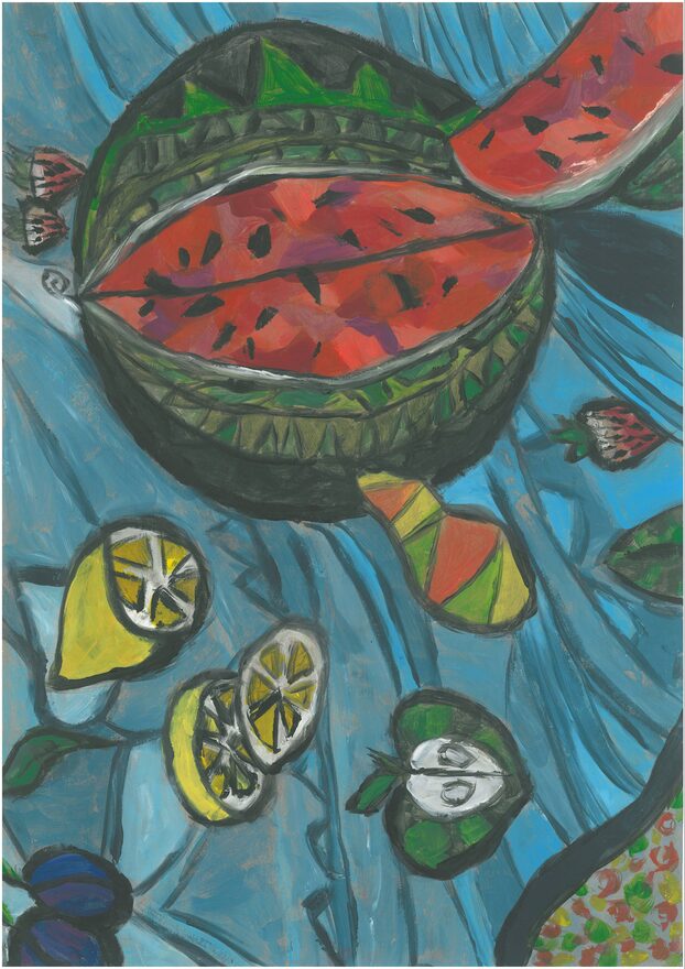 Всероссийский творческий конкурс «Очарование осени»  - детский рисунок, поделка, творческая работа, категория школьники, 7 класс, дистанционный конкурс, школьный конкурс