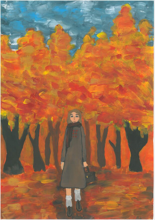 Всероссийский творческий конкурс «Очарование осени»  - детский рисунок, поделка, творческая работа, категория школьники, 8 класс, дистанционный конкурс, школьный конкурс